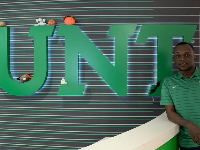 Jacob with UNT background